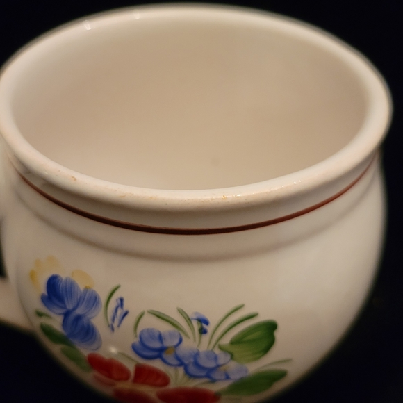 Beautiful Handcrafted and Handpainted Czek Pottery Mug. Signed and numbered. - Picture 4 of 5